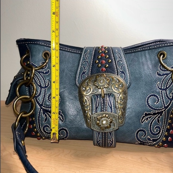 Montana West Blue Conceal Carry Purse, NWOT - Picture 7 of 16